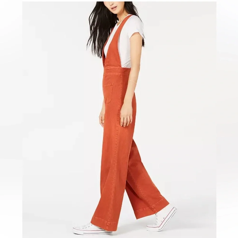 Dollhouse Women's Orange Jeans‎ Overalls